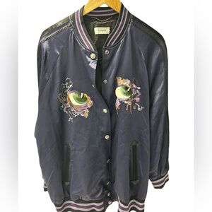 Navy blue Coach Varsity Jacket